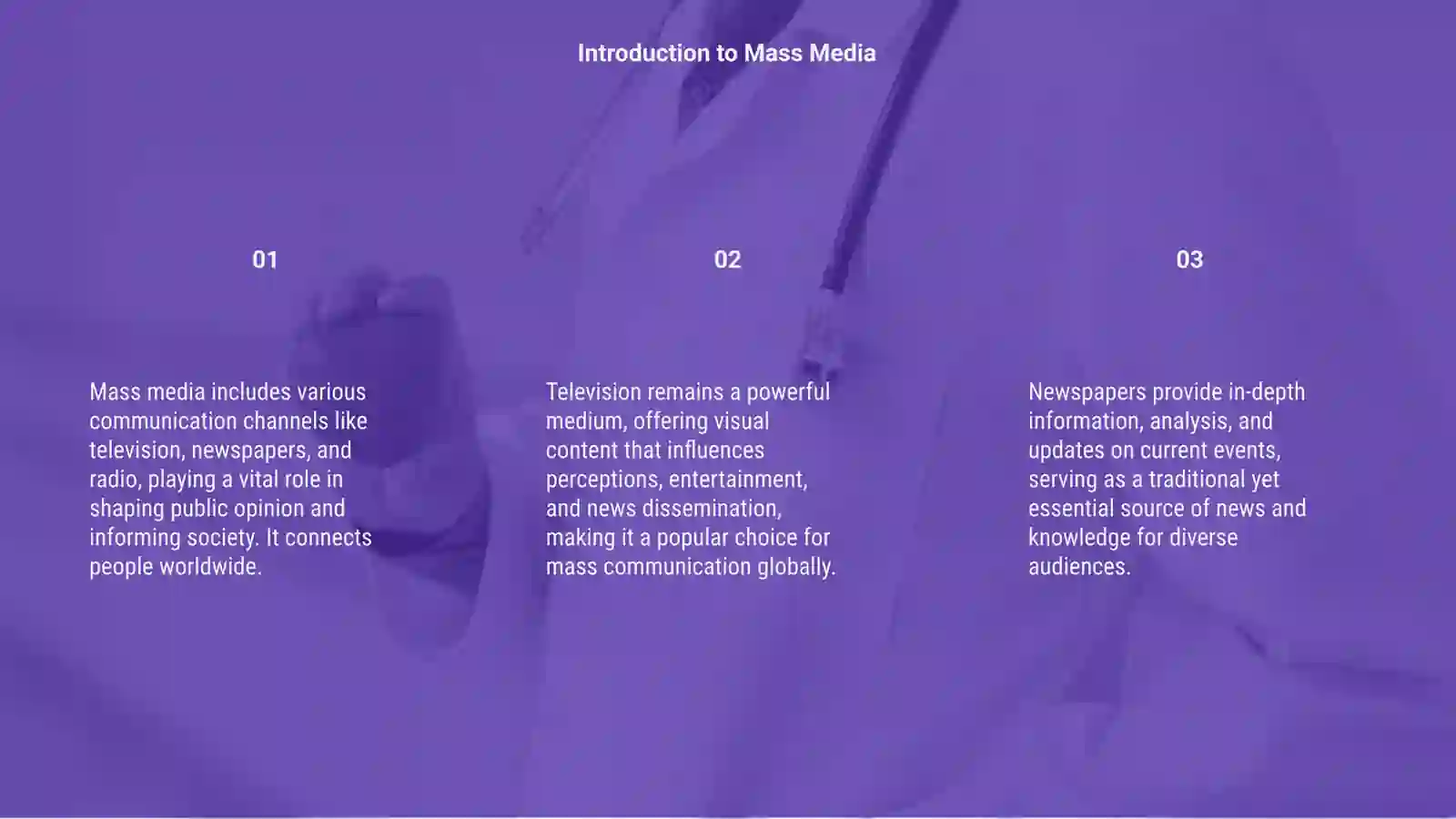 Mass media 3