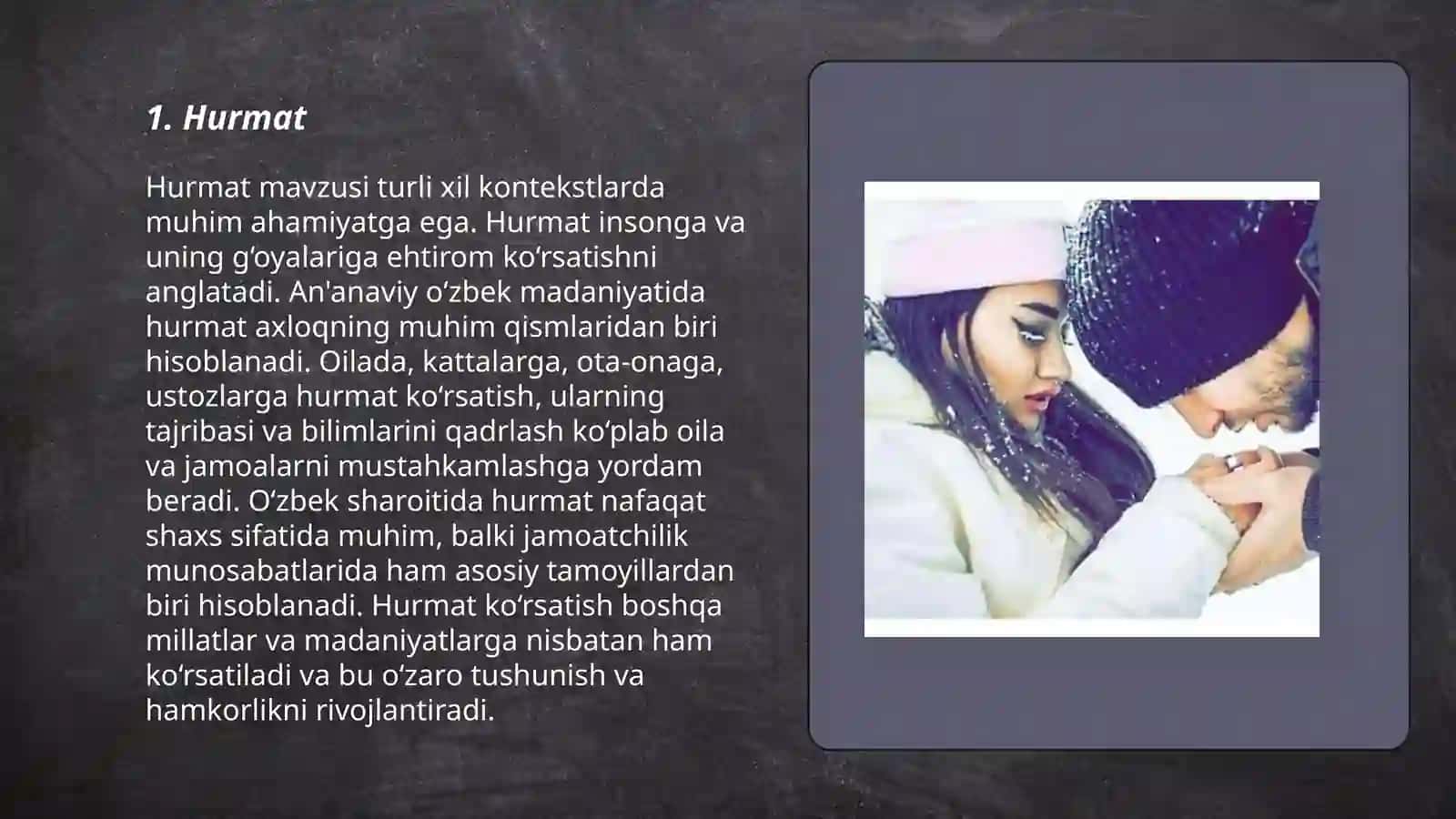 Tarbiyaviy qadriyatlar mavzusida rasimlar bilan chiroyli taqdimot 3