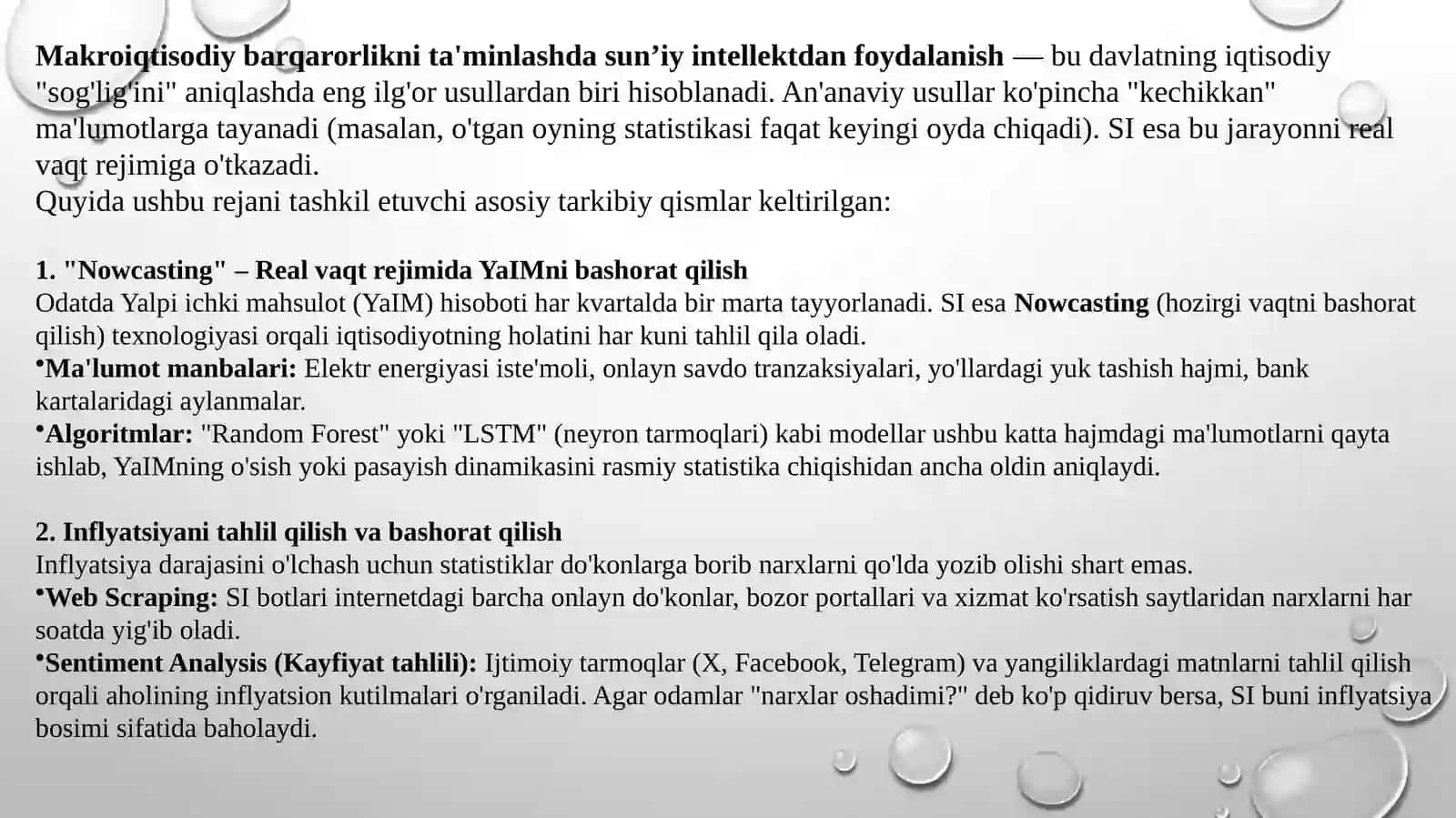 Iqtisodiy siyosatni ishlab chiqishda sun’iy intellektdan qanday foydalanish mumkin? 3