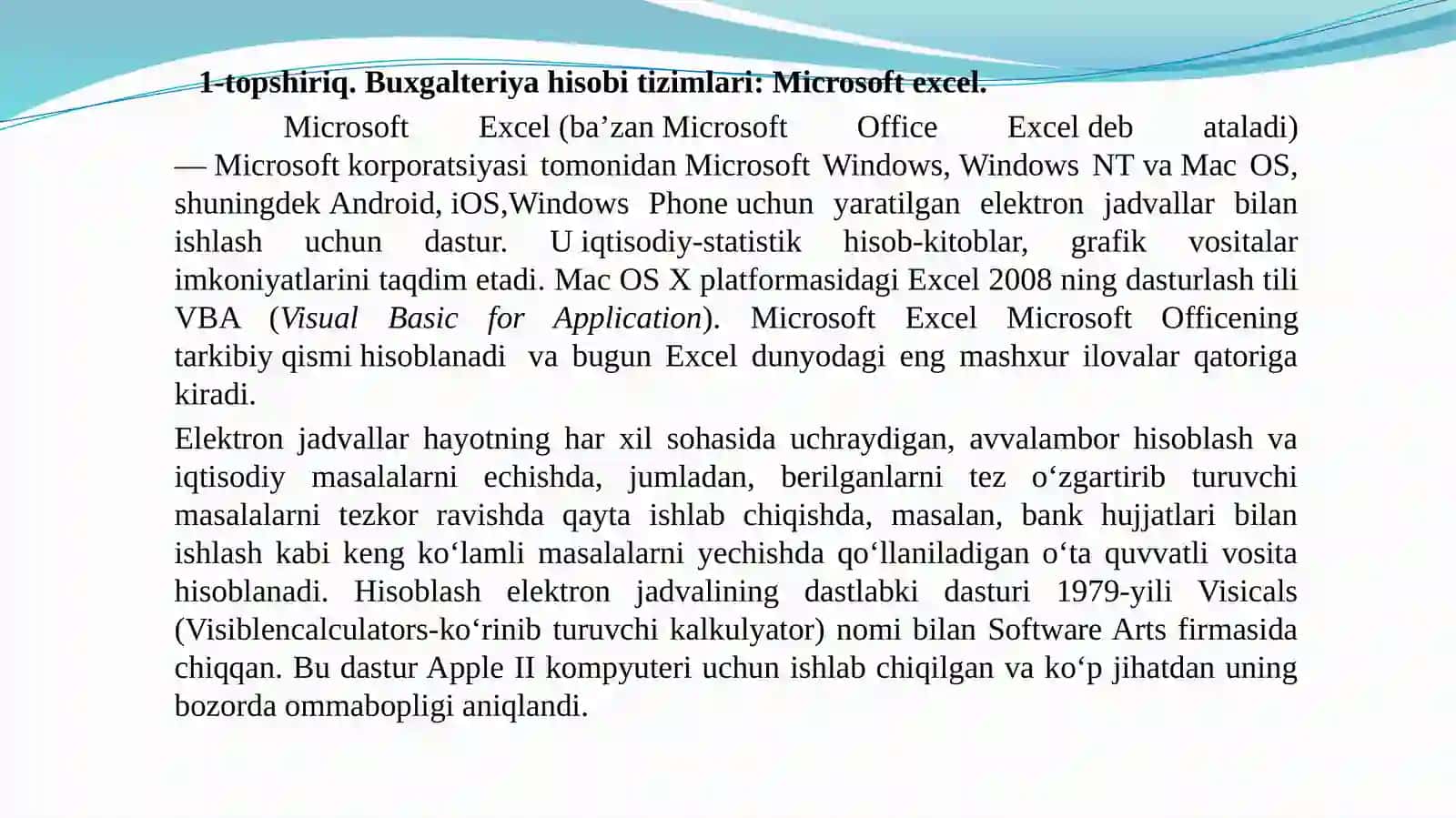 Sohaga oid taqdimotlar yaratish 3