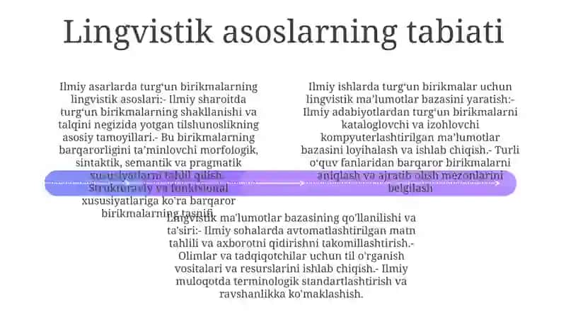 Ilmiy Asarlardagi Barqaror Birikmalarning Lingvistik Bazasini Yaratish 3