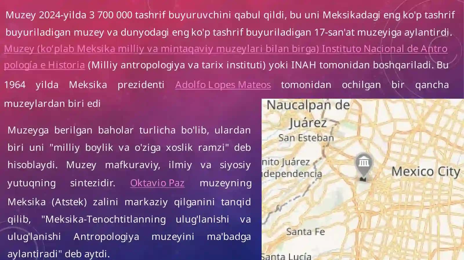 Milliy antropologiya muzeyi (Meksika) 3
