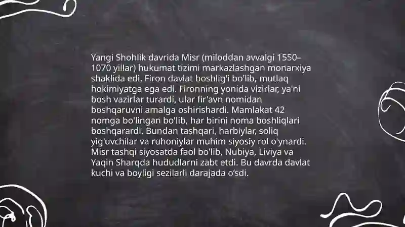Yangi shoxlig davrida misr 3