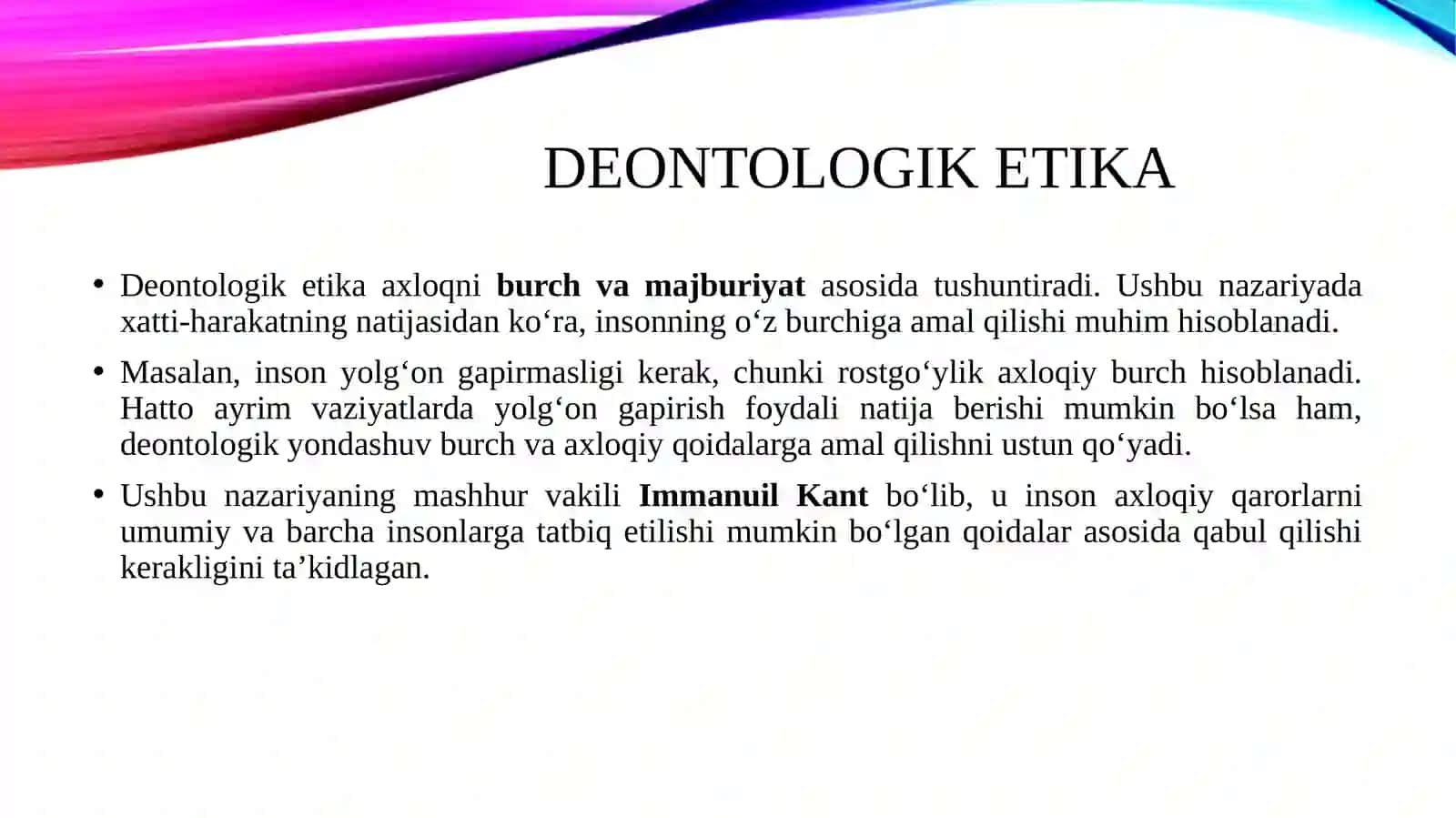 Etika nazariyalarini tahlil qilish 3