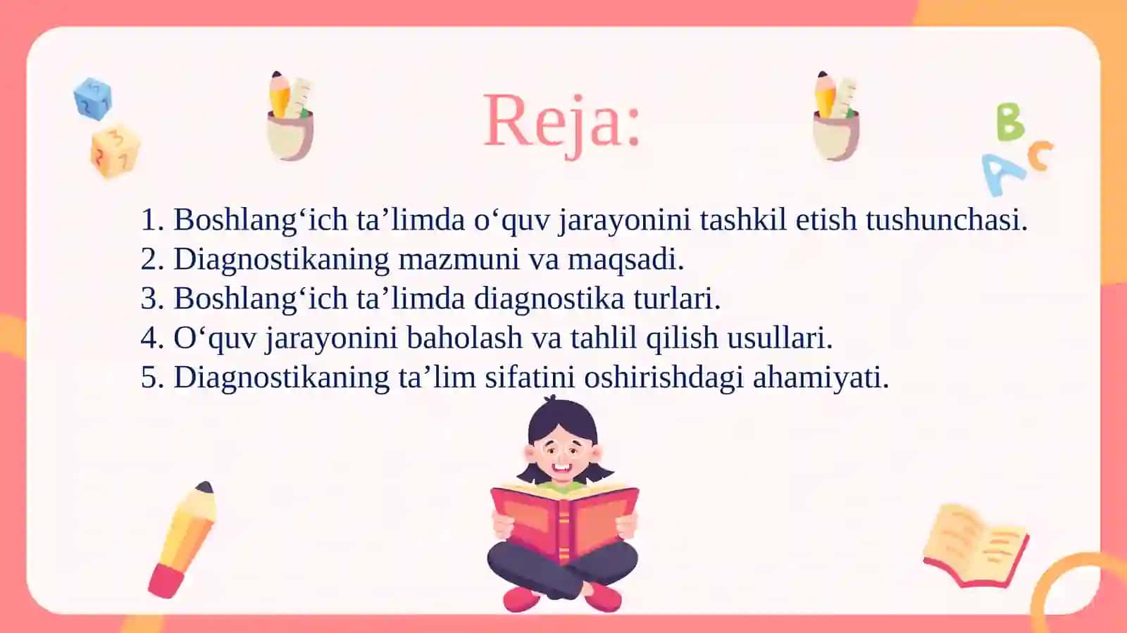 Boshlang‘ichta’limdao‘quvjarayoninitashkiletishningumumiydiagnostikasi 3
