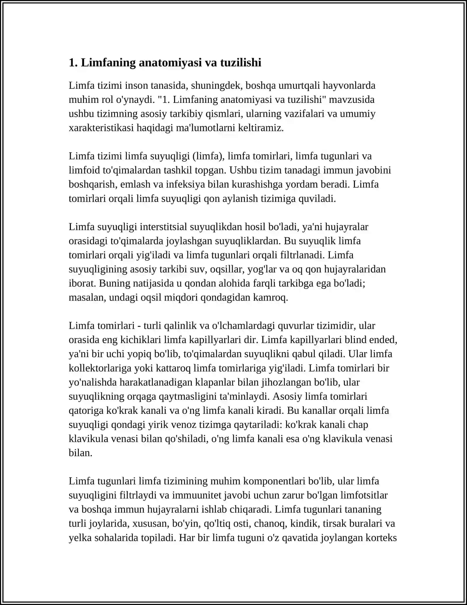 Limfa Mavzusiga Referat 3