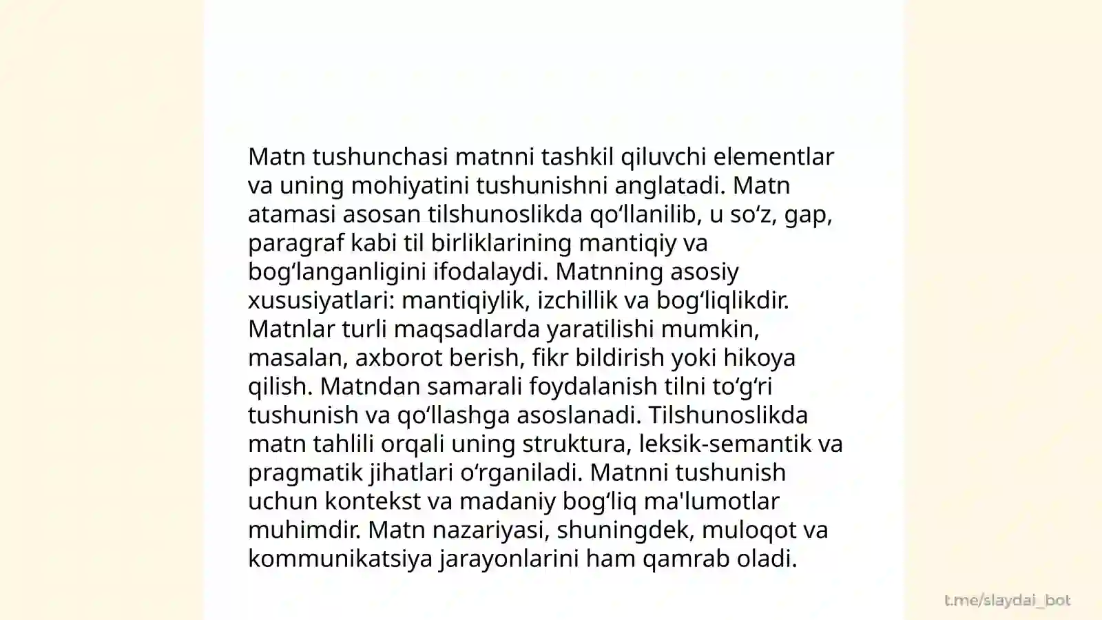 Matn va uning turlari 3