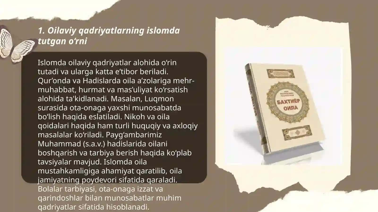 Baxtiyor oila asarida islom qadryatlarining talqini 3