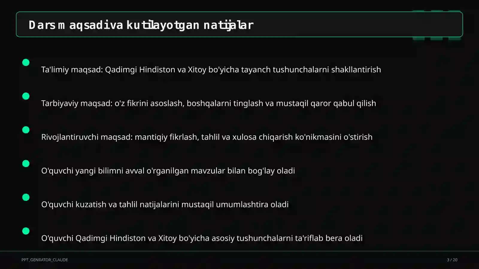 Qadimgi Hindiston va Xitoy (6-sinf) 3