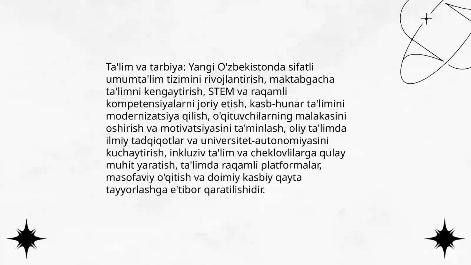 Yangi O'zbekiston - yangi dunyoqarash 3