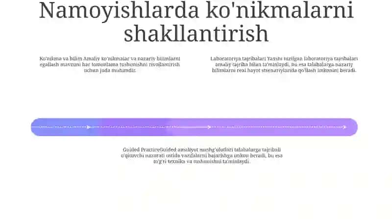 KoʻRgazmali Tajribaning Malakalarini Shakllantirish, Laboratoriya Tajribasi Va Amaliy MashgʻUlotlarni Tashkil Qilish Va OʻTkazish 3