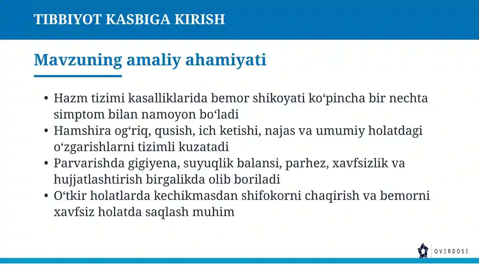 TIBBIYOT KASBIGA 3