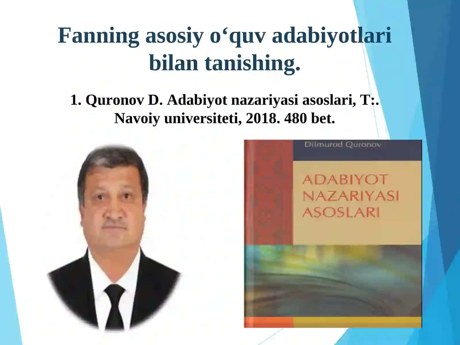 Adabiyotshunoslik asoslari fan sifatida 3