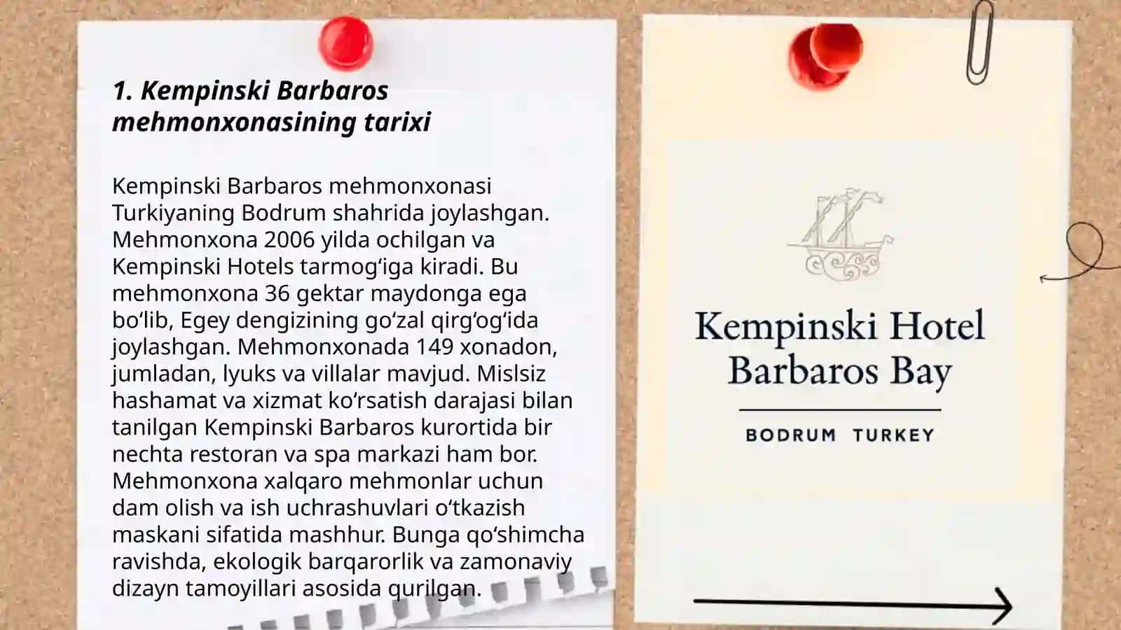 Kempinski Barbaros mehmonxonasi 3