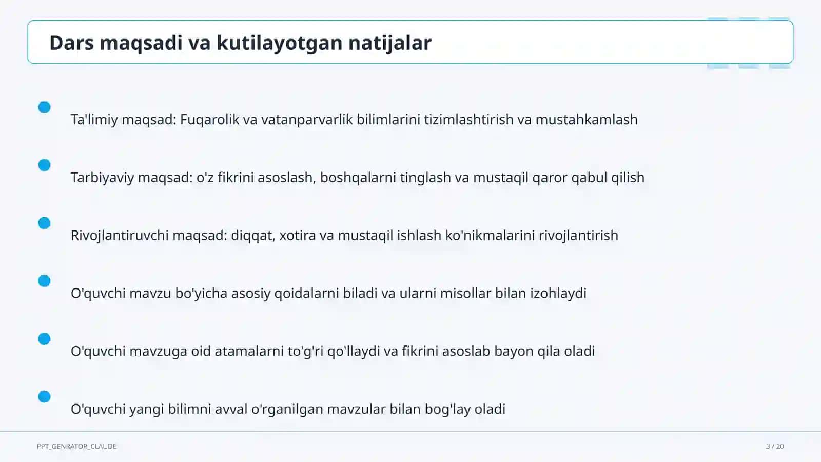 Fuqarolik va vatanparvarlik (8-sinf) 3