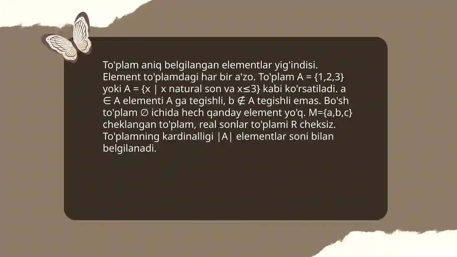 To'plamlar va ularning xossalari 3