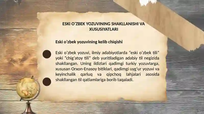 “Eski o‘zbek yozuvida tarixiy manbalar” 3