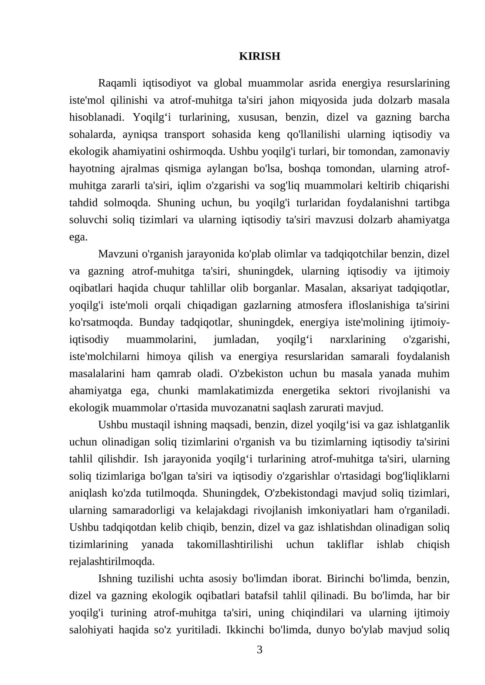Benzin, dizel yoqilg‘isi va gaz ishlatganlik uchunolinadigan soliq 3
