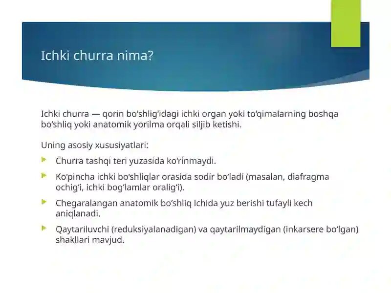 ICHKI CHURRALAR 3