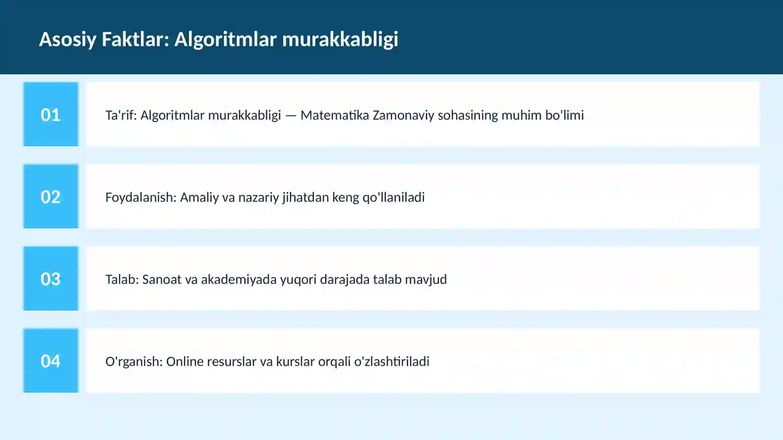 Algoritmlar murakkabligi 3