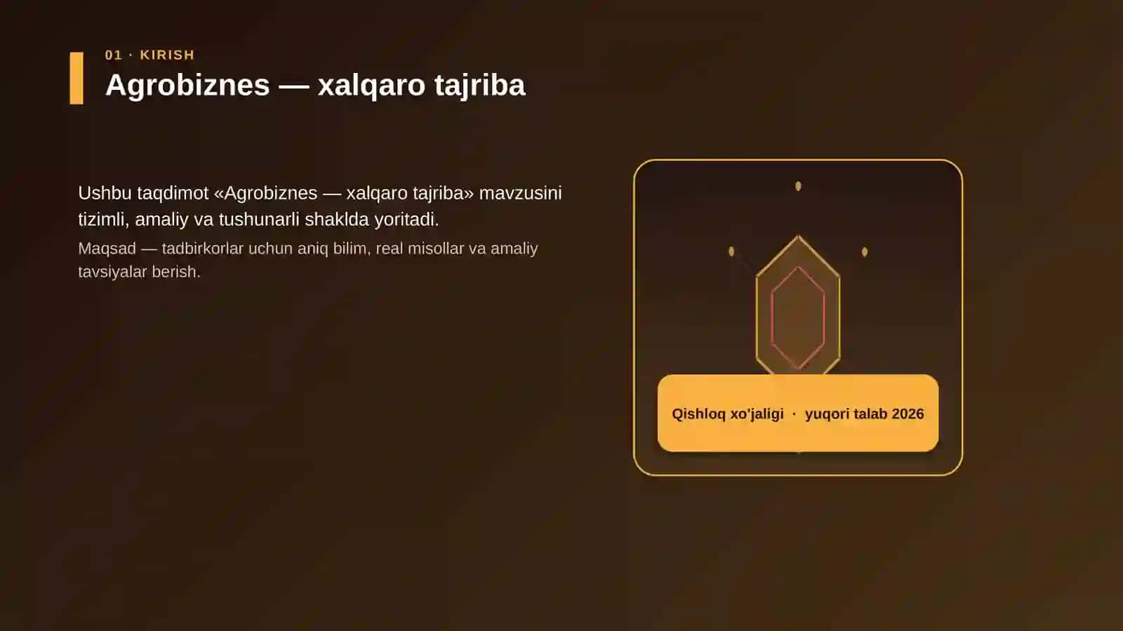Agrobiznes — xalqaro tajriba 3