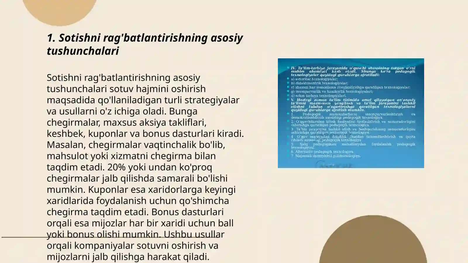 sotishni rag’batlantirish tushunchasi tadbirlari 3