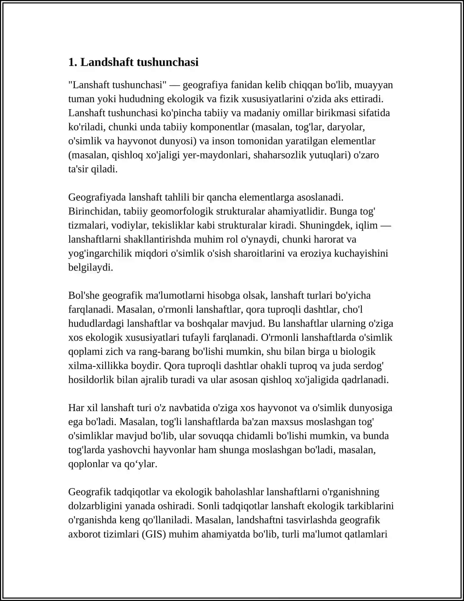 A. G. ISACHENKONING LANDSHAFTLARNI TASNIFLASH TAJRIBASI 3