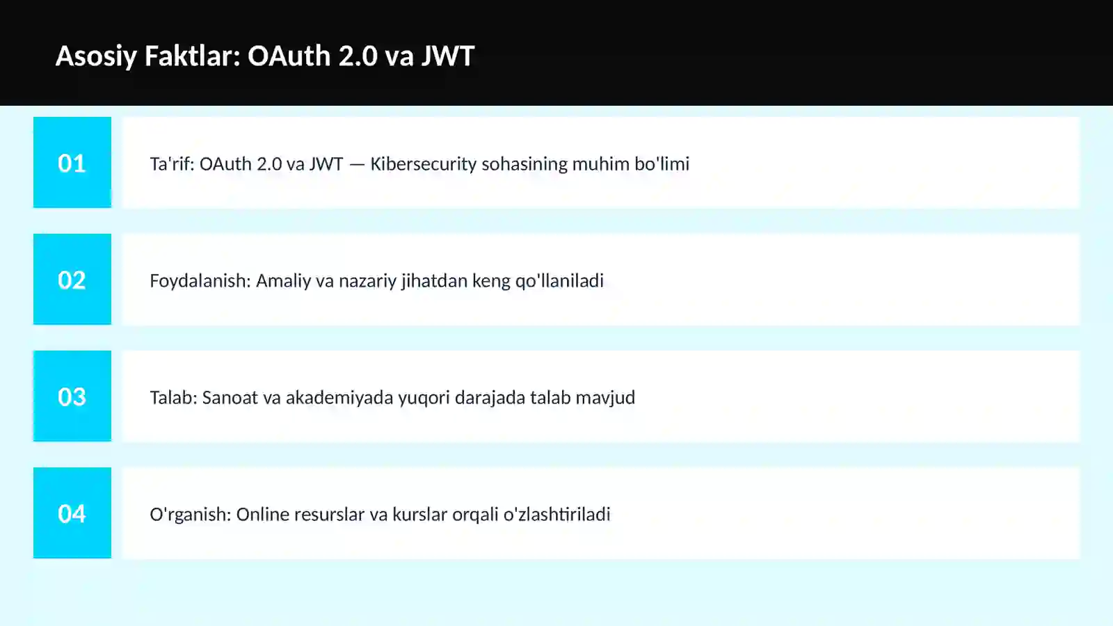 OAuth 2.0 va JWT 3
