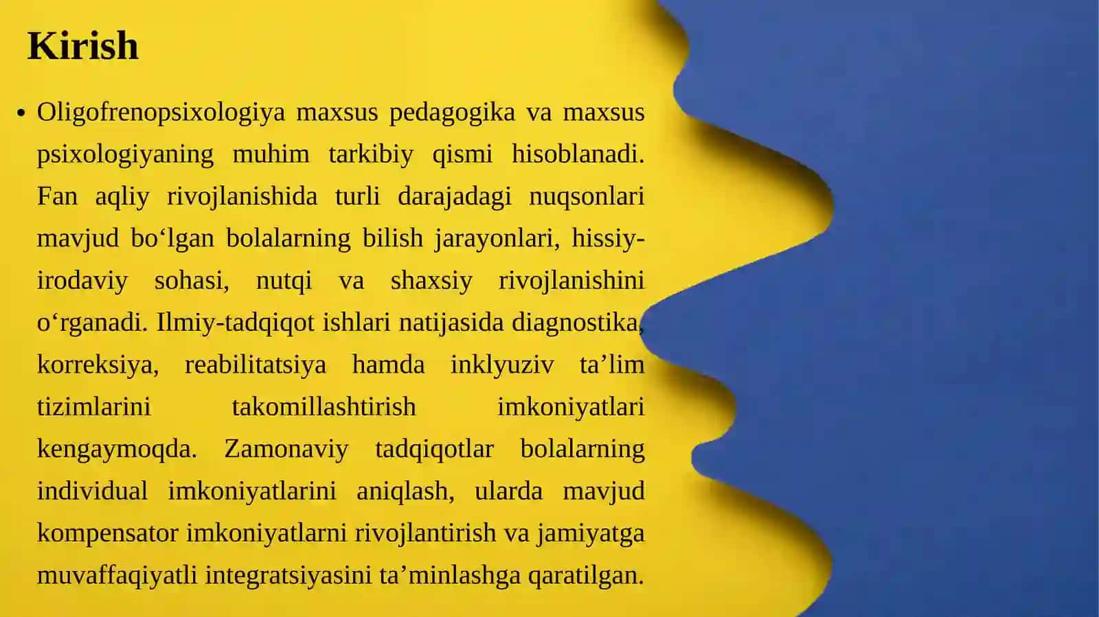 Oligofrenopsixologiya fanida olib borilayotgan ilmiy-tadqiqot ishlar obzori 3