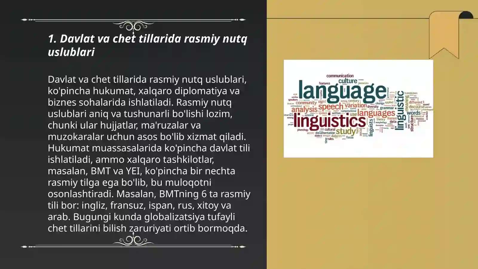 Davlat va chet tillarida og’zaki va yozma nutq tamoyillari 3