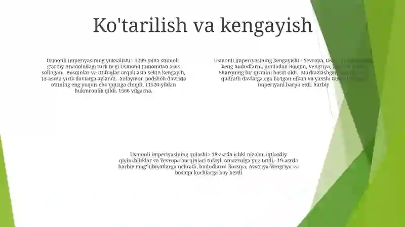 Usmoniylar Davlatining Qulashi 3
