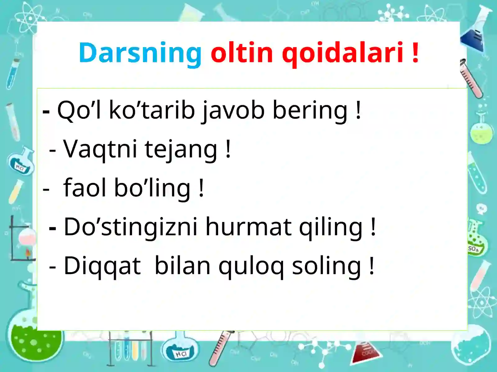 Tuzlarning olinishi va uning xossalari 3