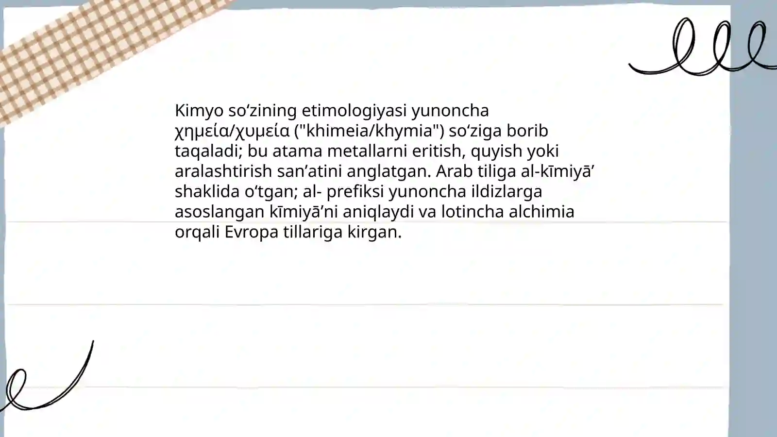 Kimyo iborasi 3