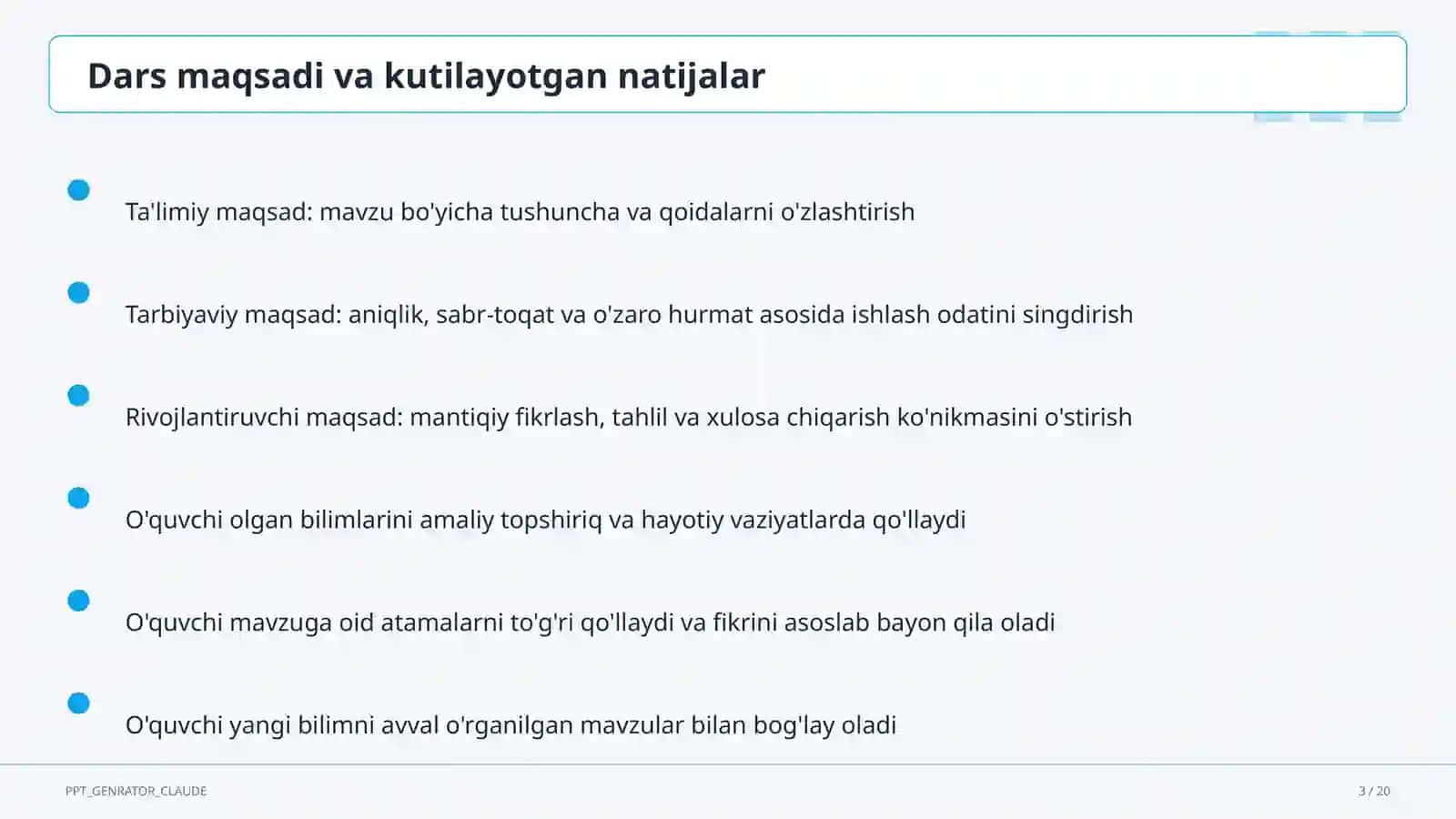 Countable and uncountable nouns (5-sinf) 3