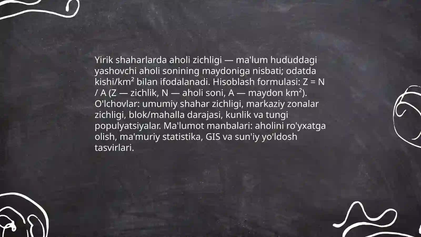 Aholining joylashuvi va urbanizatsiya 3