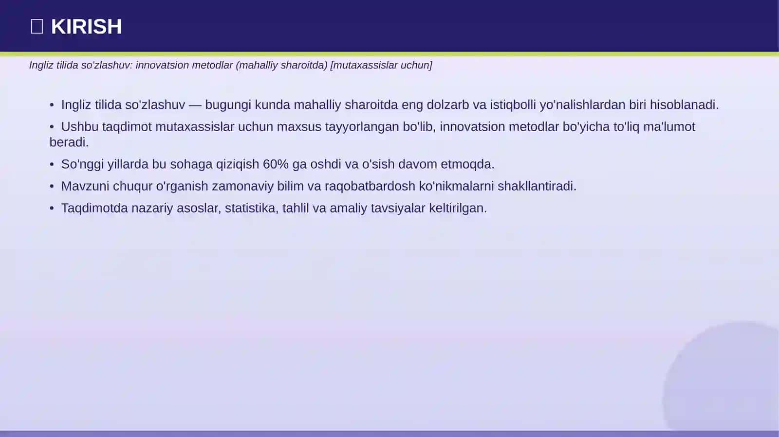 INGLIZ TILIDA SO'ZLASHUV 3