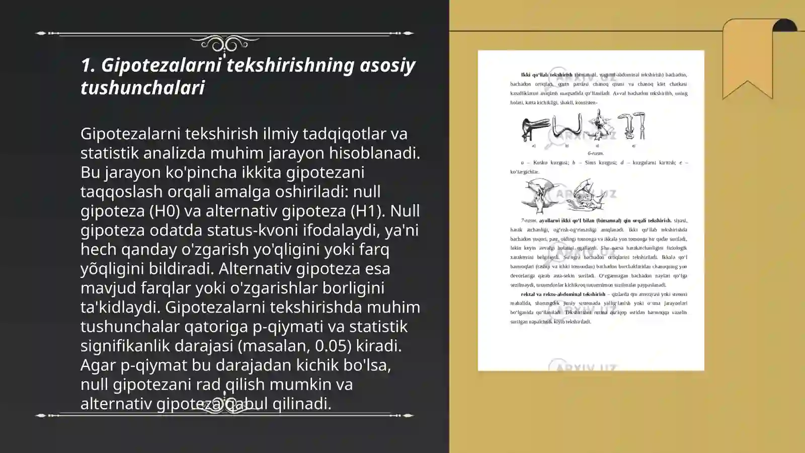 Gipotezalarni tekshirish 3
