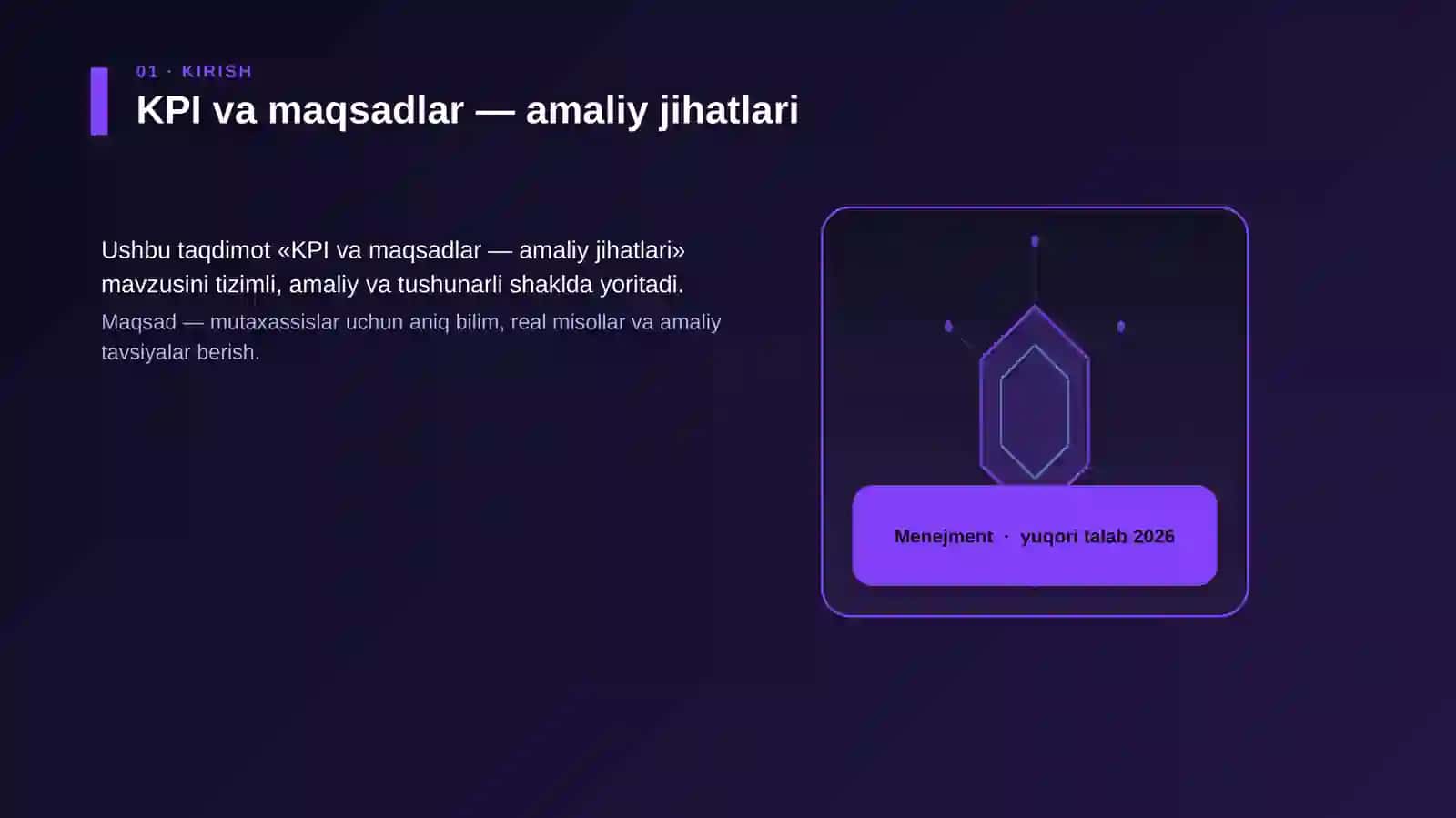 KPI va maqsadlar — amaliy jihatlari 3