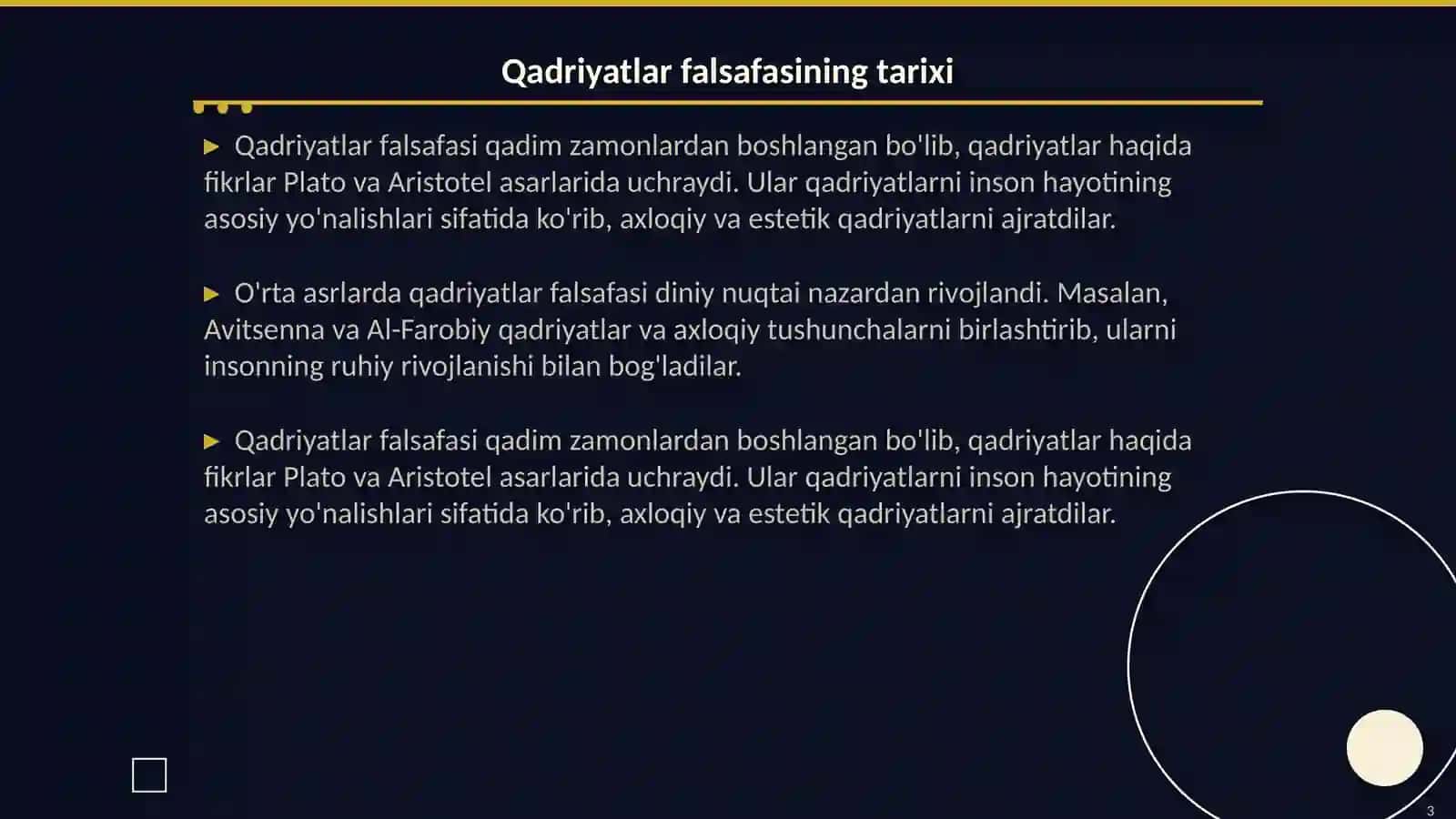 Qadriyatlar falsafasi. Aksiologiya 3