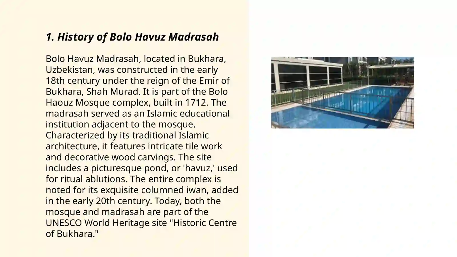 Bolo Havuz Madrasah 3
