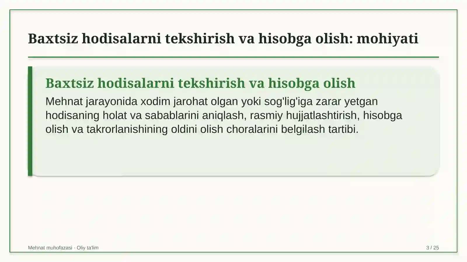 elektronika do'konlarida baxtsiz hodisalarni tekshirish va hisobga olish 1171 3