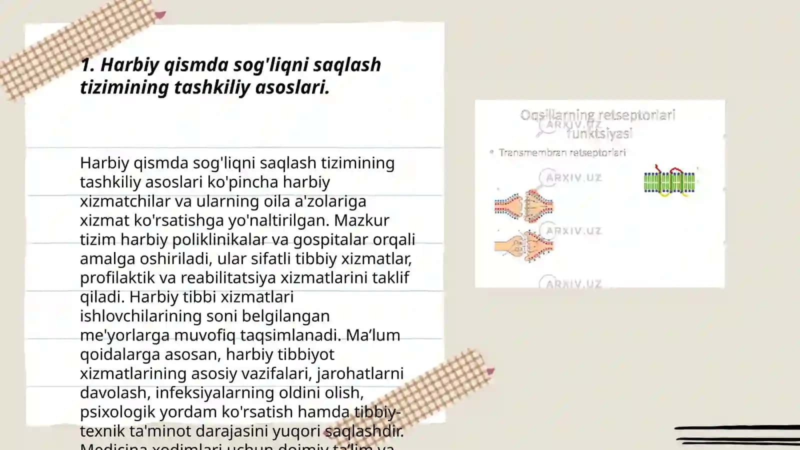 Harbiy qismda davolash - profilaktika tadbirlarini qiyosiy xilma-xilligi 3