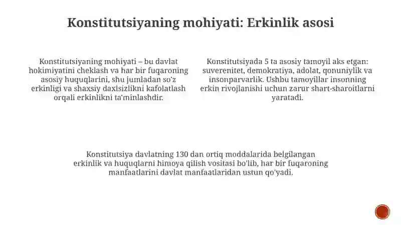 Konstitutsiya — Erkinlikning Yo‘lboshchisi 3