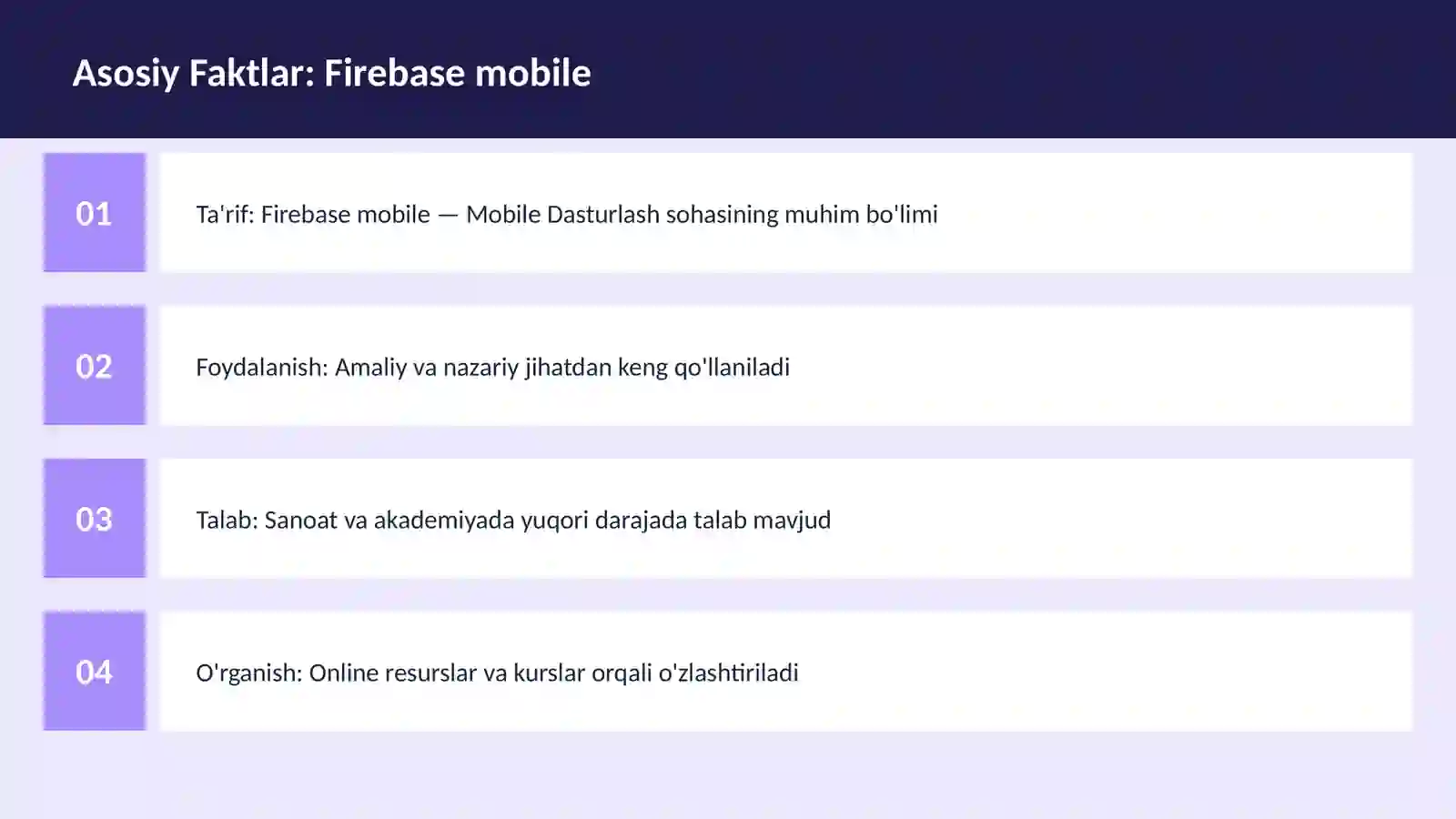 Firebase mobile 3