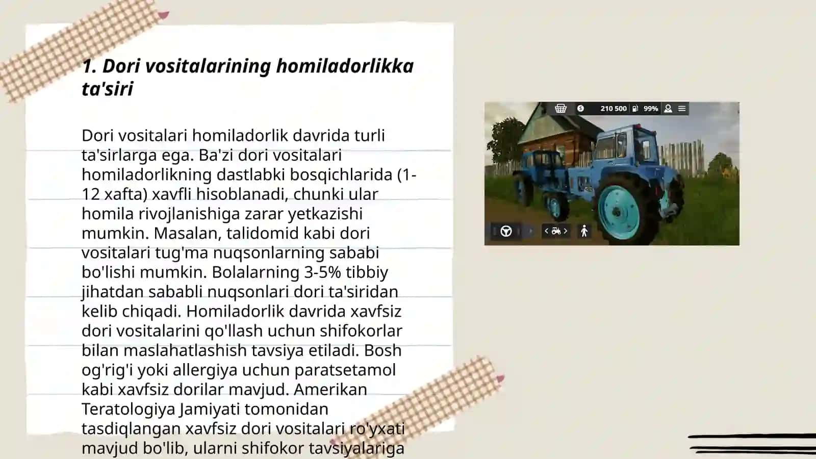 Dori vositalarining homiladorlikka ta'siri 3