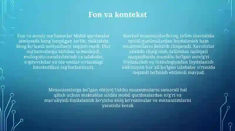 Maktablarda Uyali Aloqa Vositalaridantartibli Va Samarali Foydalanish Mexanizmini Makomillashtirish 3