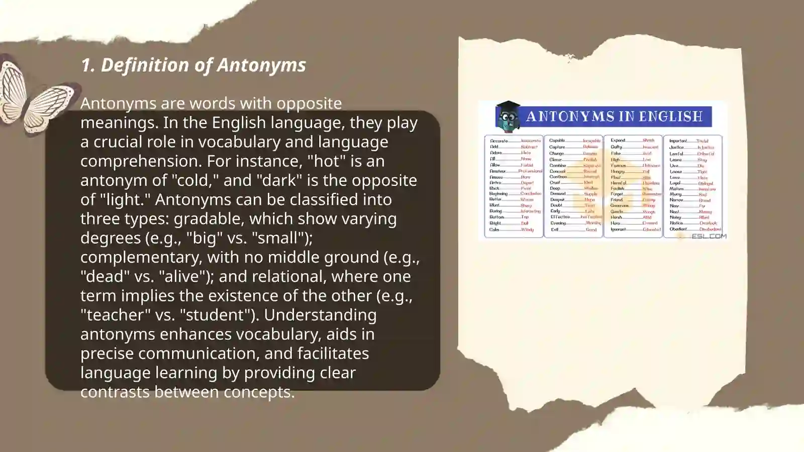 Antonyms 3