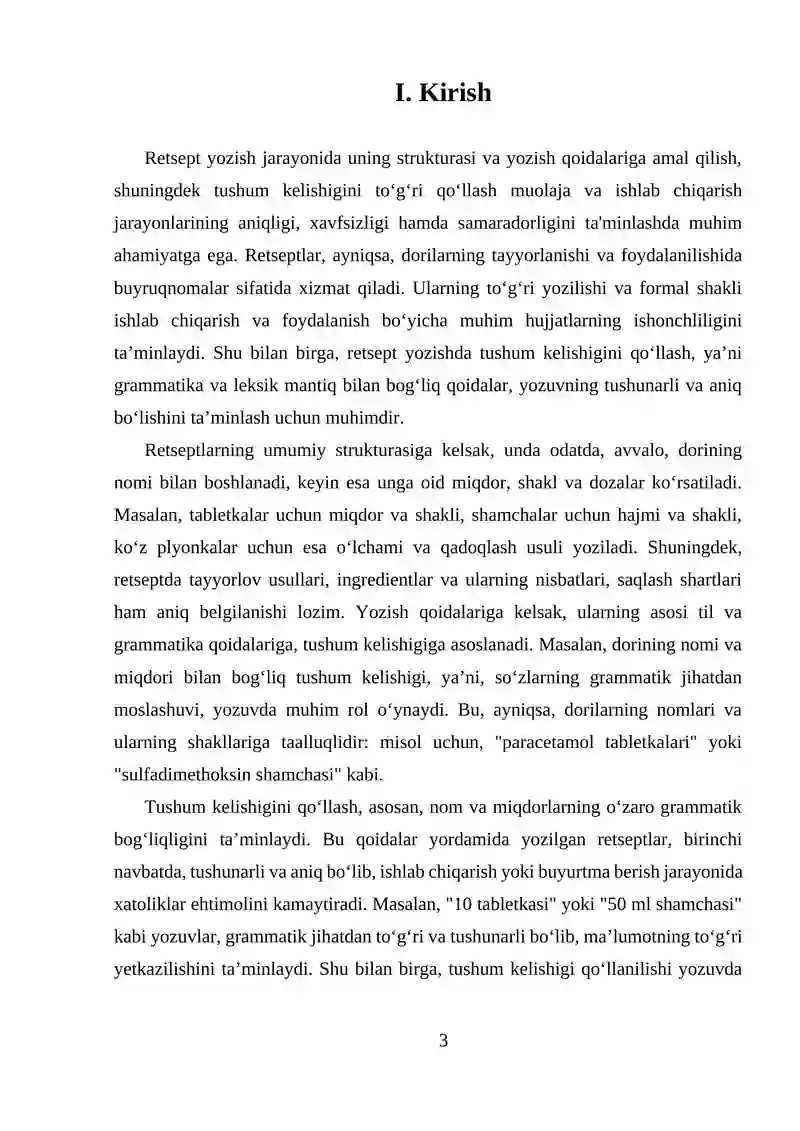 Retsept yozish 3