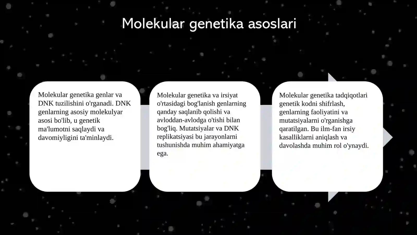 Molekular genetika asoslari 3