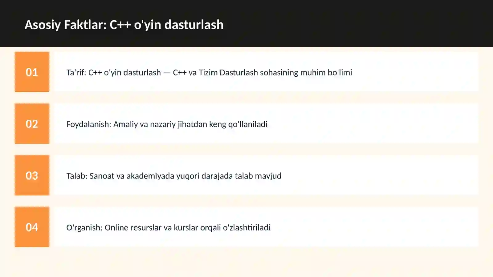 C++ VA TIZIM DASTURLASH 3